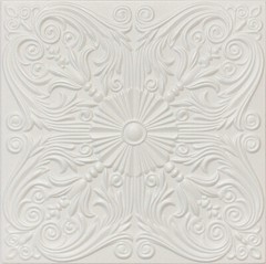Decor Ceiling Tile R39 Victorian Glue-up Foam 20″X20″ Plain White Big SALE