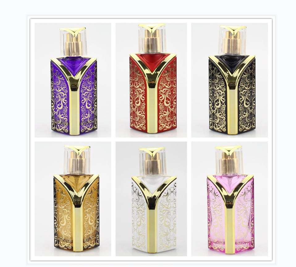 Triangle Empty Refillable Perfume Spray Bottle, 1oz and 3.4oz gallery