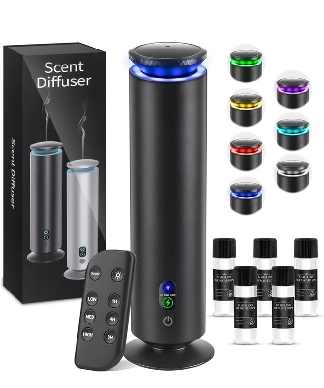 Hotel Scent Diffuser Starter Kit - Lighted, 5 Scents, Remote. SEALED BOX gallery