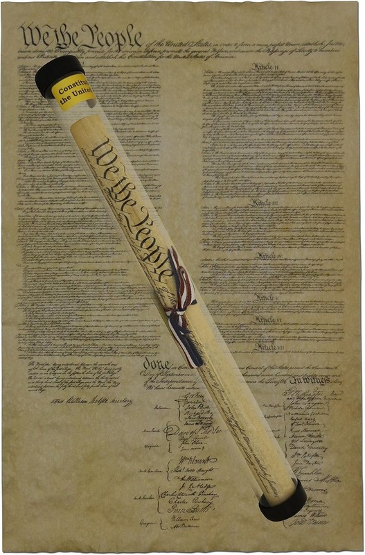 Constitution, Authentic Full Size Replica Printed on Antiqued Genuine Parchme... gallery