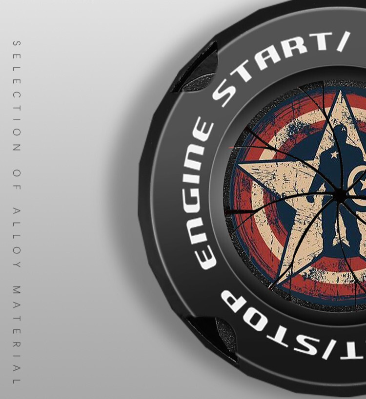 Car Rotary Push Engine Start Button Cover, Motorcycle Ignition Key Switch Cover gallery