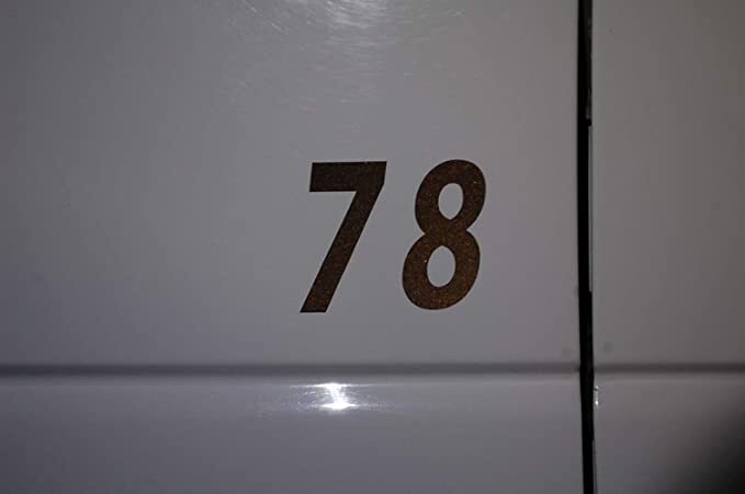 0-9 Reflective Numbers Black Sticker Vinyl Decal pick 1"-12" Set Of 20 (RV1-2) gallery