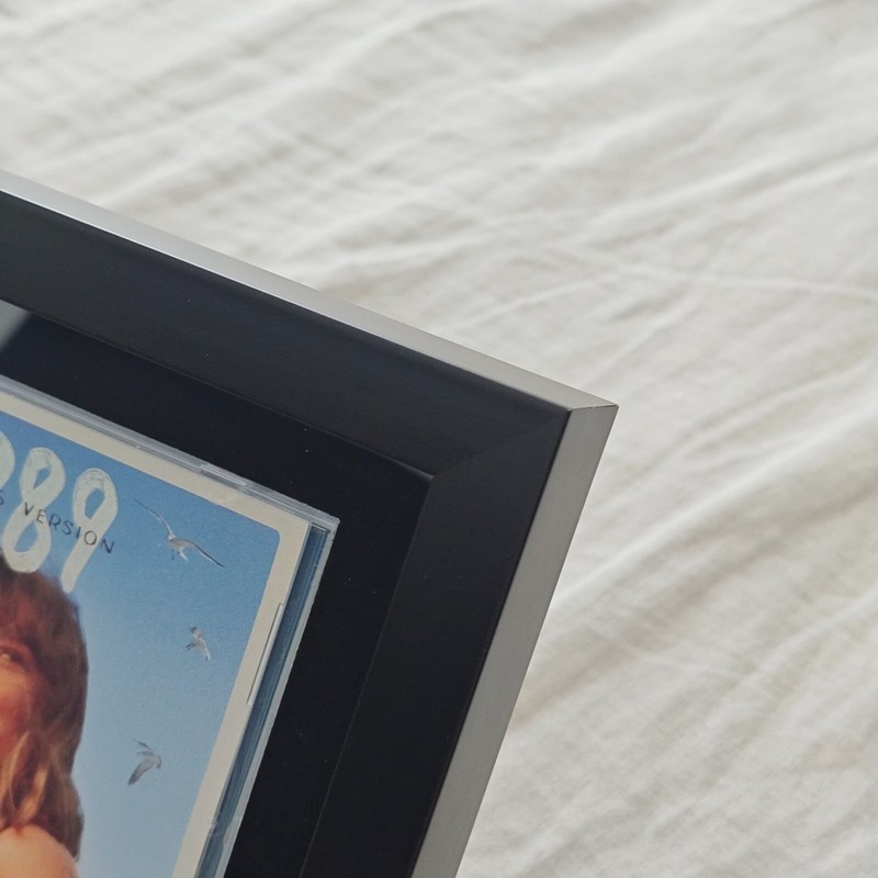 Solid Wood CD Display Frame for CD Cases and Discs, Home Decor, 7.7"x14.4" gallery