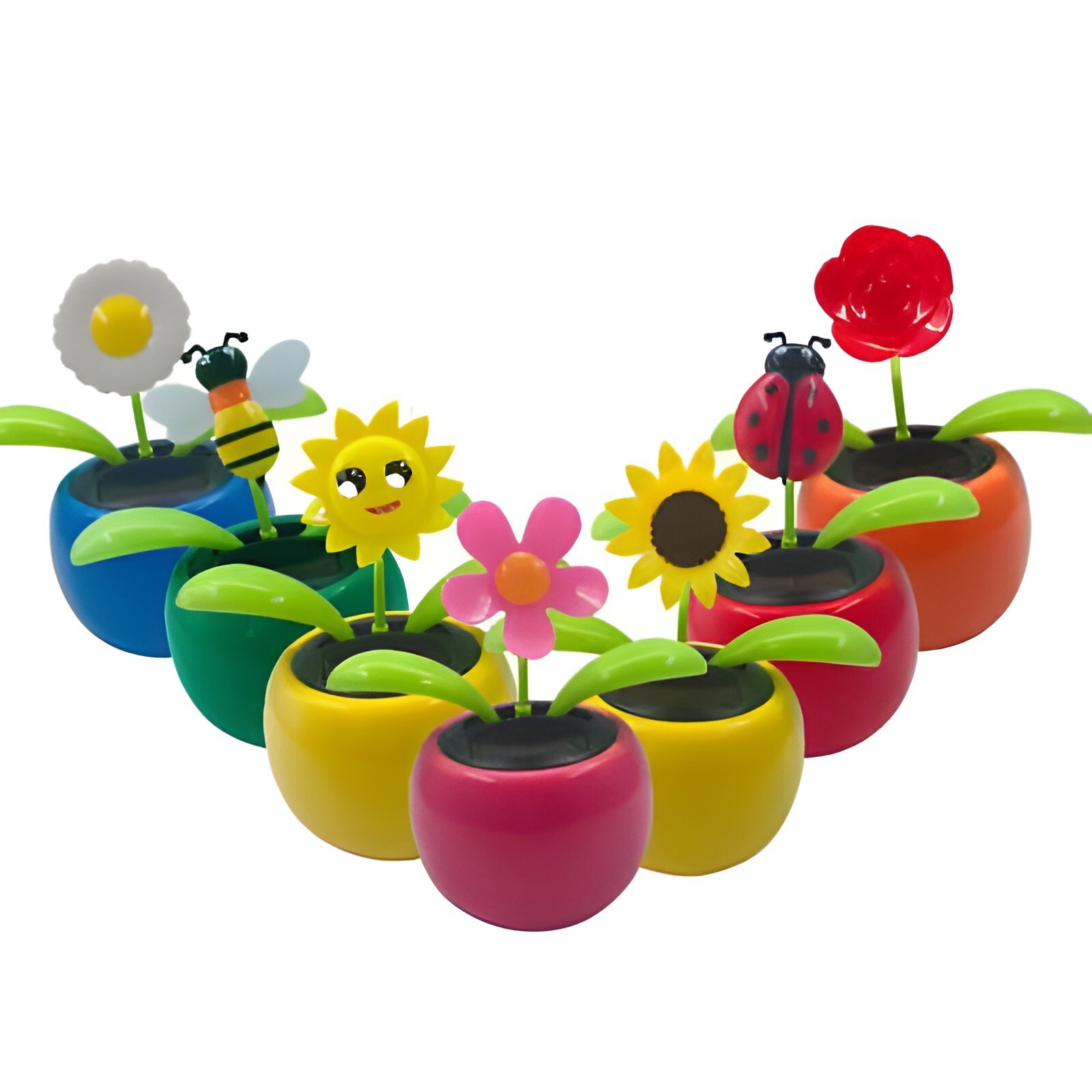 Solar Dancing Toy Flower Assorted style Solar Powered Dancing Flower 6 Pack gallery