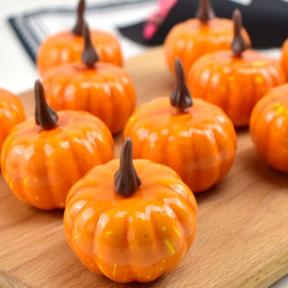 12Pcs Artificial Pumpkins Small Simulation Vegetable Decorating Thanksgiving Day gallery