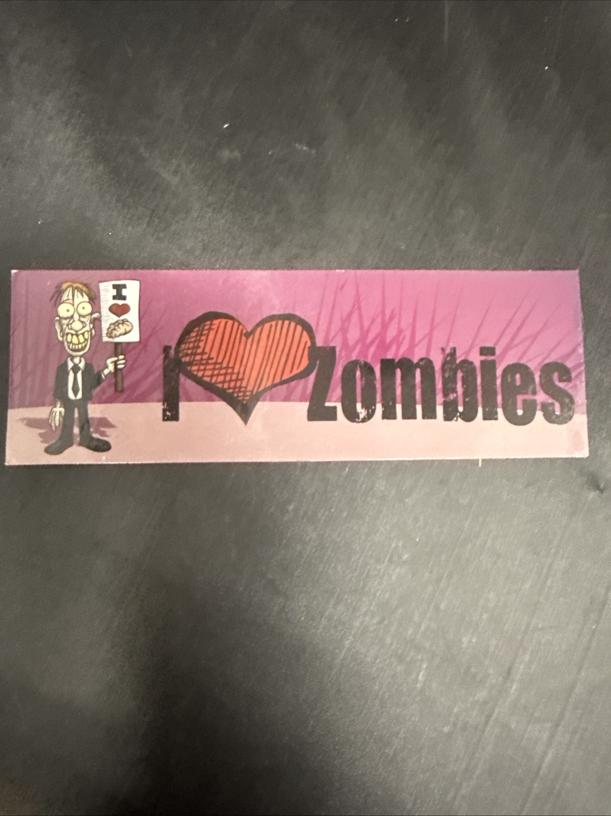 2000s Y2K Scholastic Book Fair Deep Ink Sticker Bookmark I Heart Zombies gallery