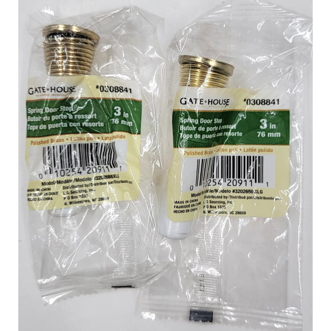 Gatehouse 3" Spring Baseboard Door Stop Brass 0308841 Wall Protector Lot of 2 gallery