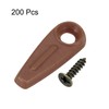 200Pcs Turn Button Fasteners Set with 200Pcs Screws for Hanging Drawing, Brown gallery