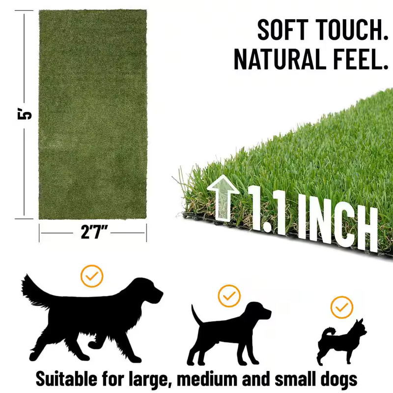 Evergreen Collection Waterproof Solid 3 Ft. X 5 Ft. Indoor/Outdoor Artificial Gr gallery