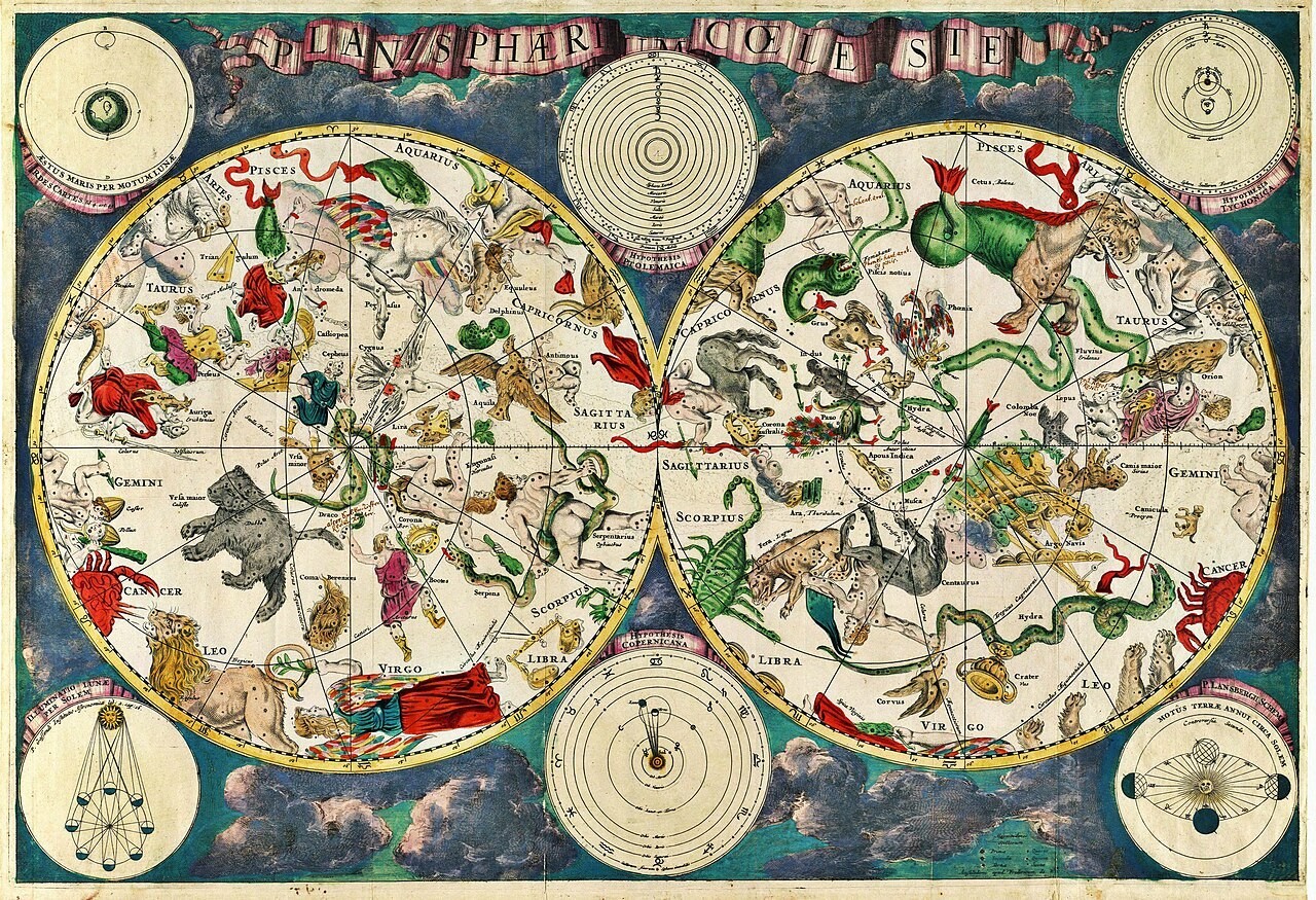Poster Star Chart Planisphere Star Signs Horoscopes Astrology gallery