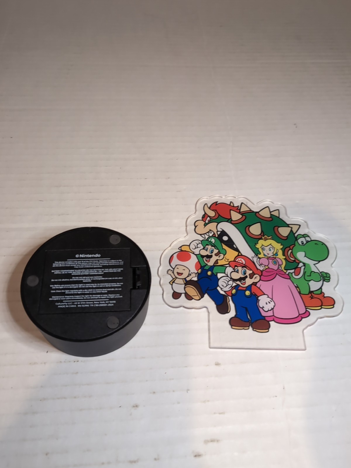 Edge Lit Light Multi-Colored Acrylic LED Mario Bros Art Night Light gallery