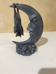 Hanging Bat On Moon