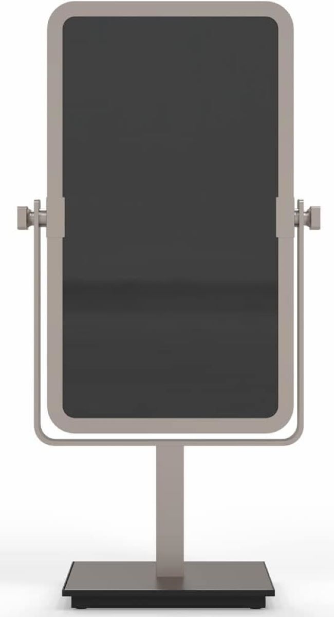 Aptations Mirror Image Rectangular Free Standing Mirror, Brushed Nickel gallery