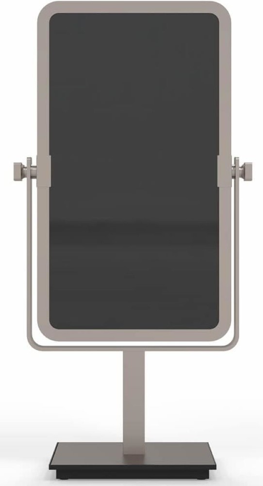 Aptations Mirror Image Rectangular Free Standing Mirror, Brushed Nickel