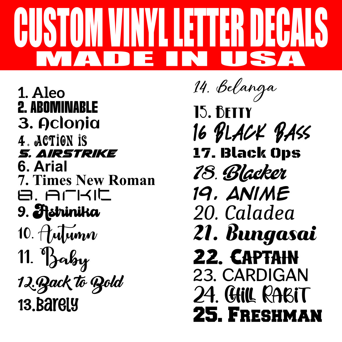 Personalized Custom Vinyl Lettering Decal Sticker Window Text Name Car Wall Door gallery