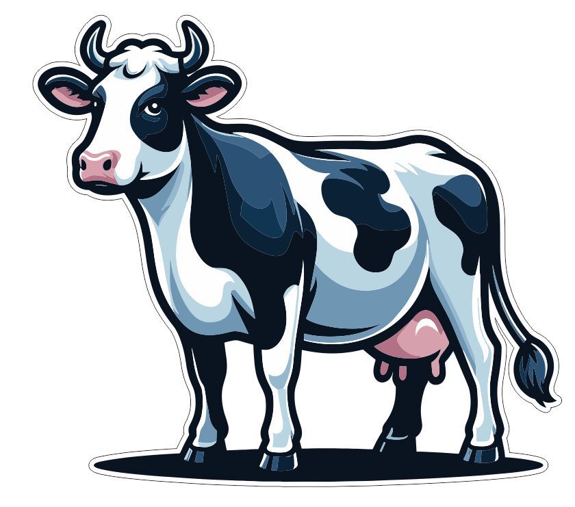 Cow Sticker Stickers A137 gallery