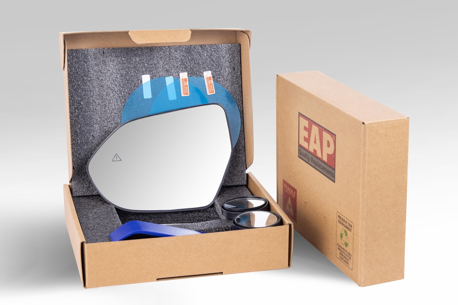 EAP Driver Side Mirror Glass Compatible with Hyundai Kona 2024-2026, Heated, ... gallery