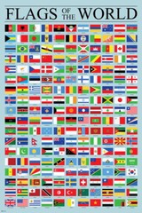 Flags of the World Classroom Reference Chart National Poster Poster 12×18