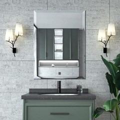Beveled Mirror, Bathroom Mirrors for Wall 24″ x 32″, Upgraded 32″L x 24″W