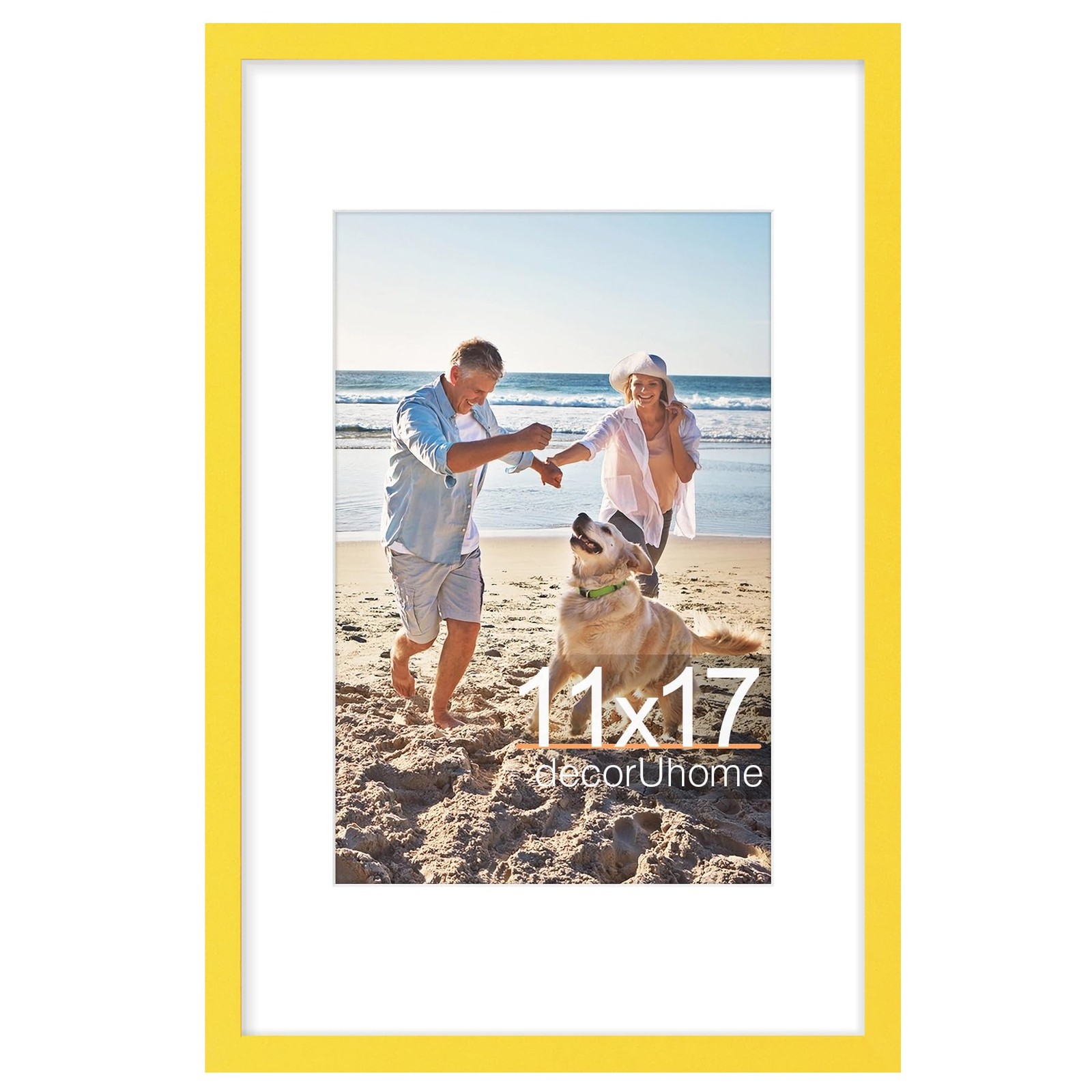 decorUhome 11x17 Picture Frame, Display Pictures 8x12 with Mat or 11x17 witho... gallery