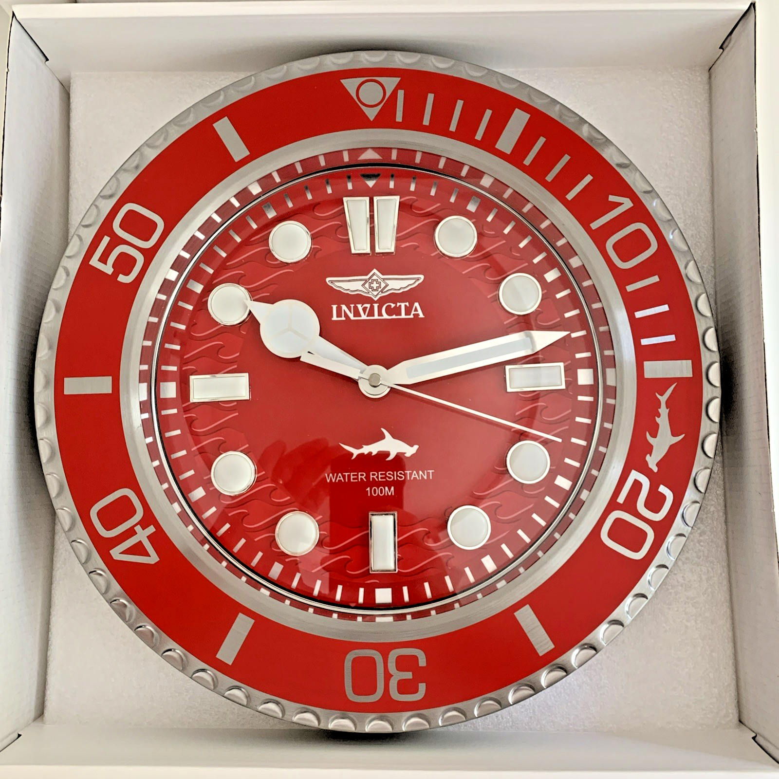 Invicta Pro Diver Wall Clock 14" Stainless Steel gallery