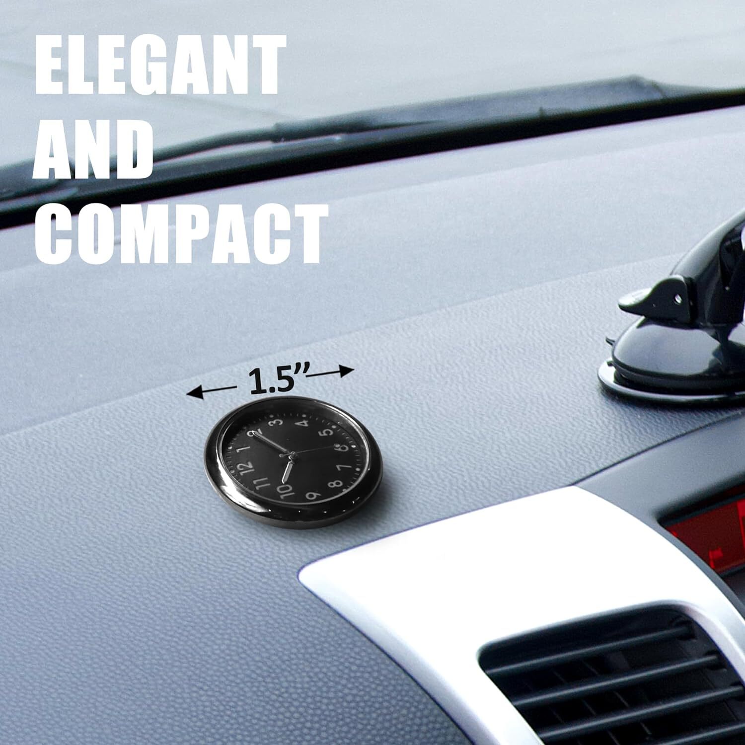 Betus Car Dashboard Clock - Mini Tiny Small Analog Clock Watch for Vehicle gallery