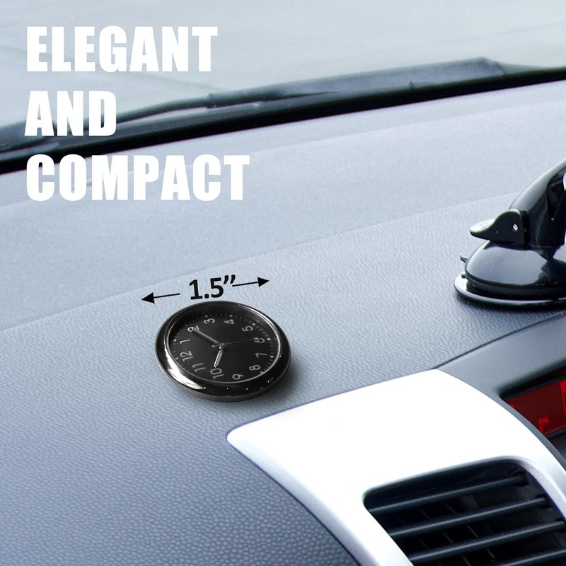 Betus Car Dashboard Clock - Mini Tiny Small Analog Clock Watch for Vehicle gallery