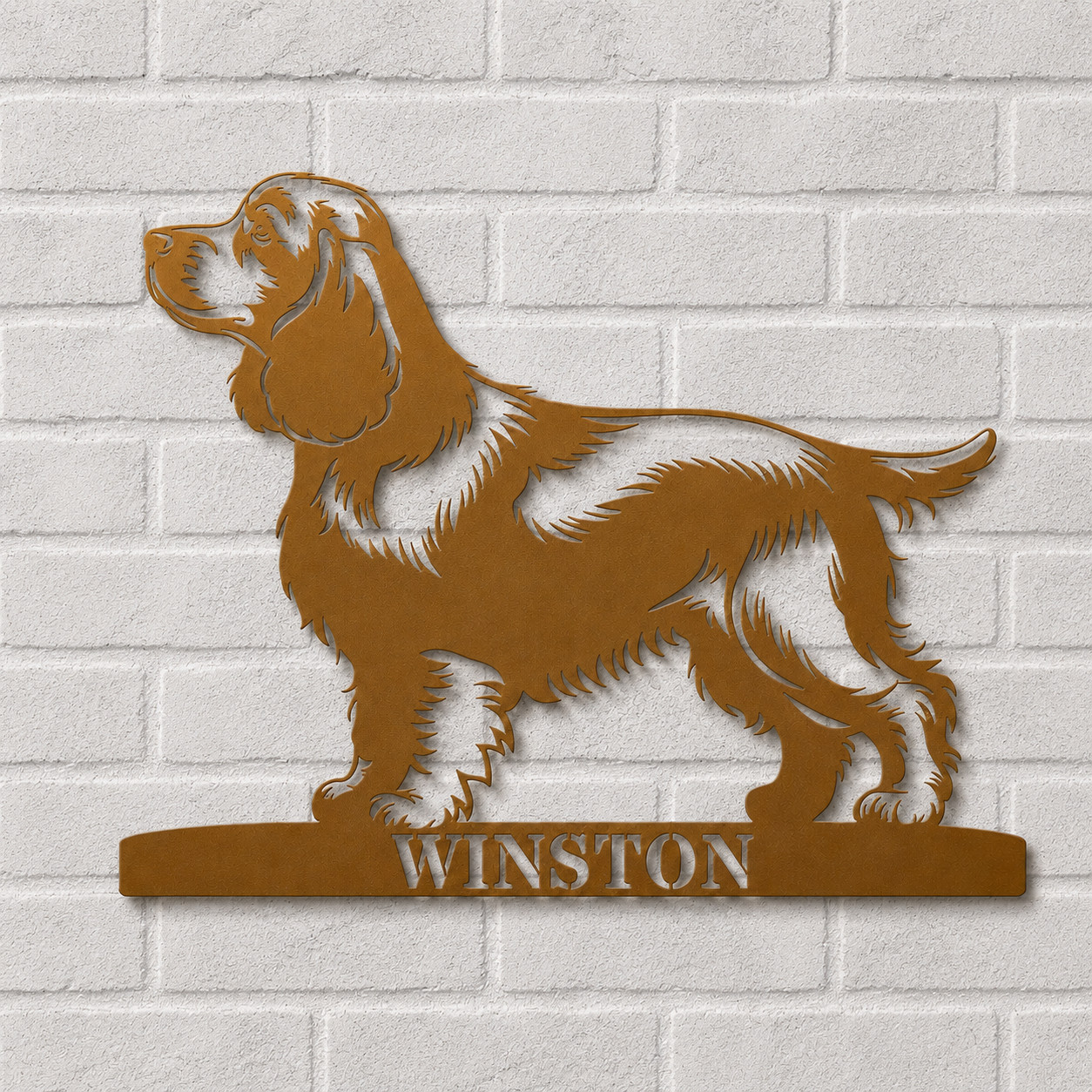 Personalized Cocker Spaniel Name Metal Sign. Custom Dog Owner Wall Decor Gift gallery
