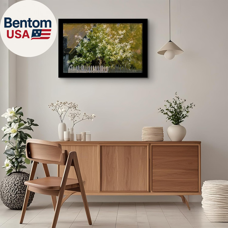 24X36 Poster Frame in Black Solid Wood with Plexiglass 2 Pack gallery