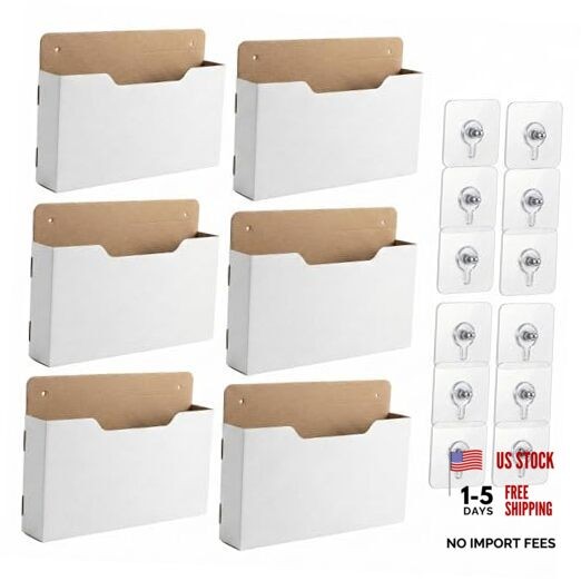 Pack Wall Mount File Holder, Mail File Organizer, Mail Paper Orgnization 6 gallery