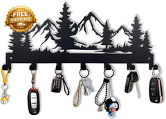 Metal Key Holder Wall Mounted Key Hooks Key Holder for Wall Key Organizer Rack