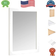 Versatile Rectangular Wall Mirror – 16″ x 20″ for Entryway, Living Room