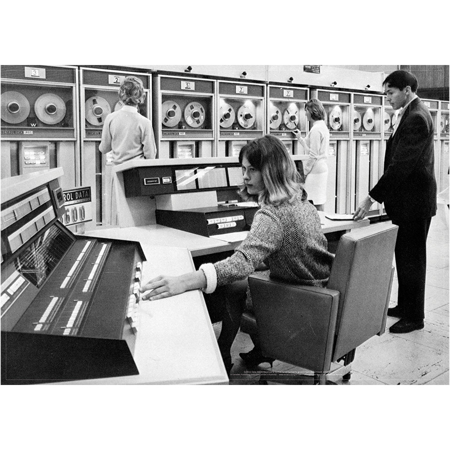 Control Data 6600 Mainframe Computer Art Print – Canberra 1969 – 3 sizes Poster gallery