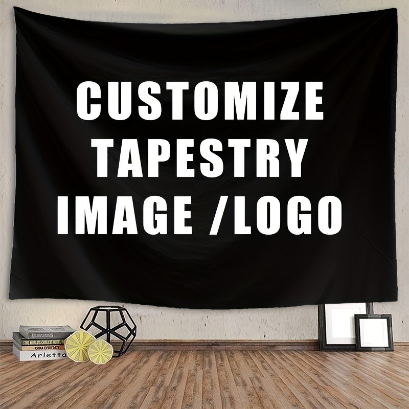 1pc Customized Tapestry | Personalized Photo Tapestry, Logo Design Party Decor ♤ gallery