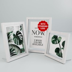 Latile Floating Picture Frames 3 Pc Glass Large 8×10 White UV Protection