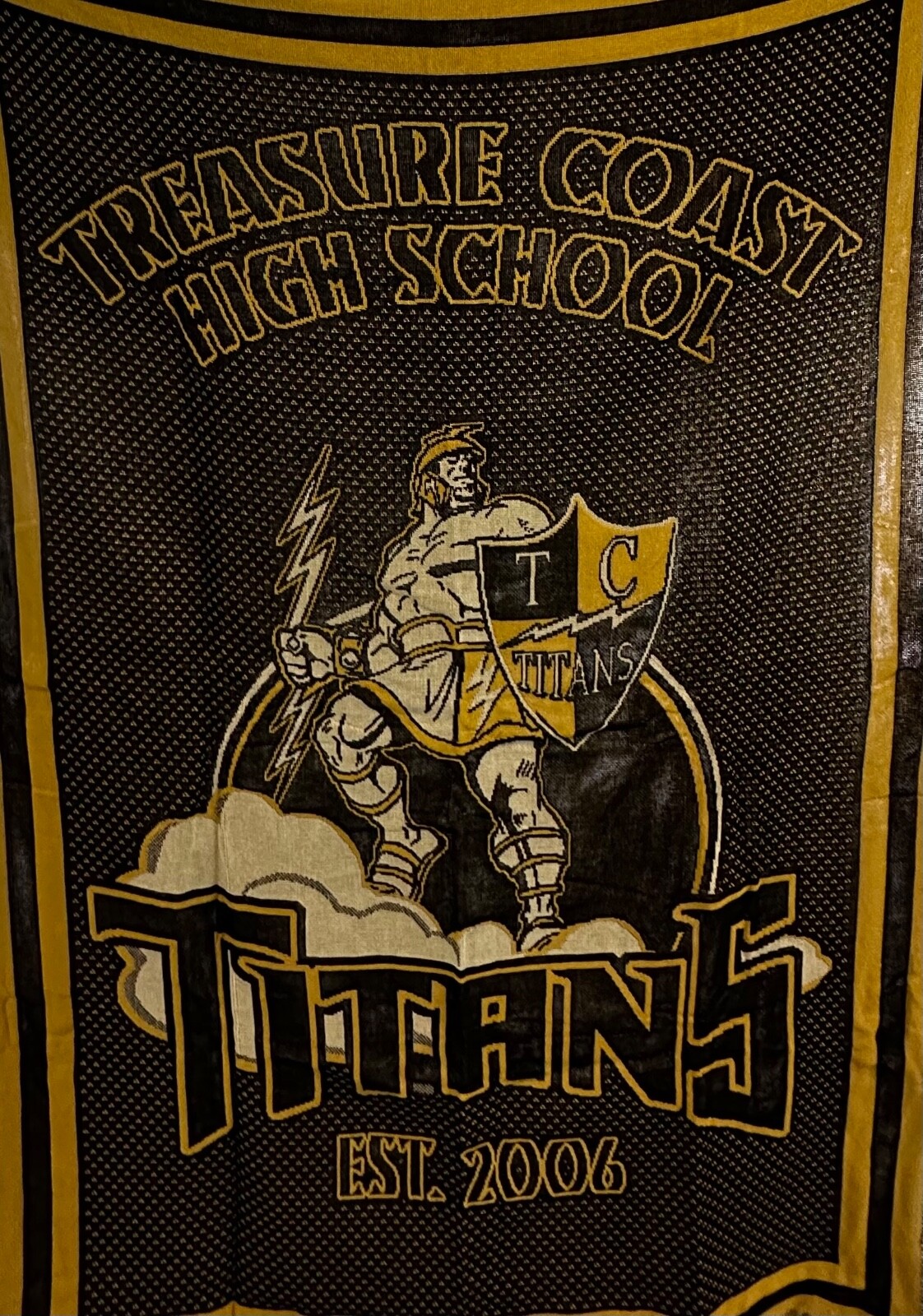 Tapestry throw blanket Treasure Coast High School Titans 77 x 49 in. gallery
