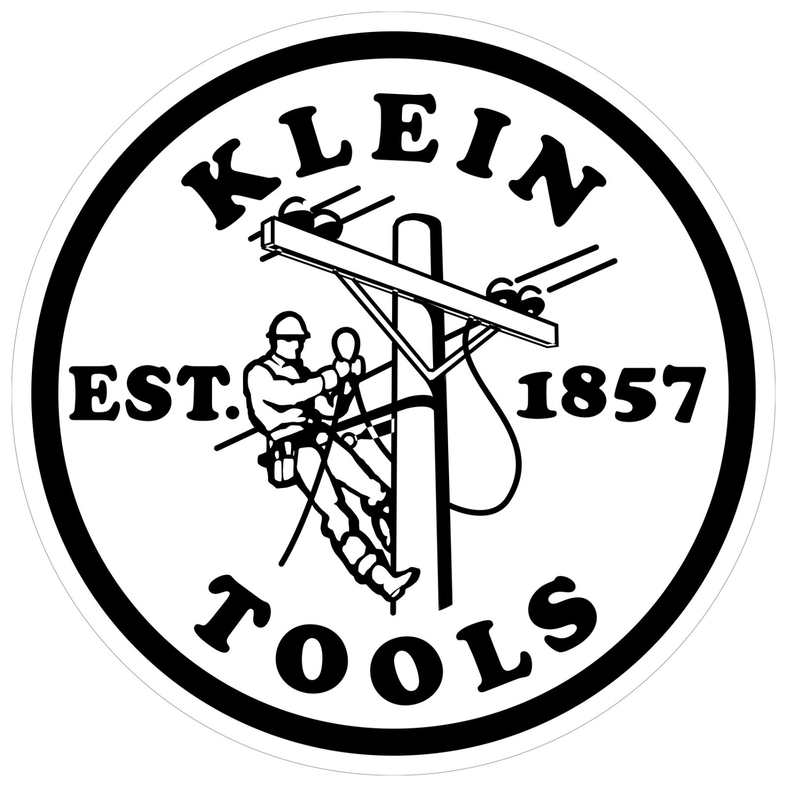Klein Tools Decal Sticker Electrician Journeyman/ LINEMAN Sizes 3", 5", 7" ROUND gallery