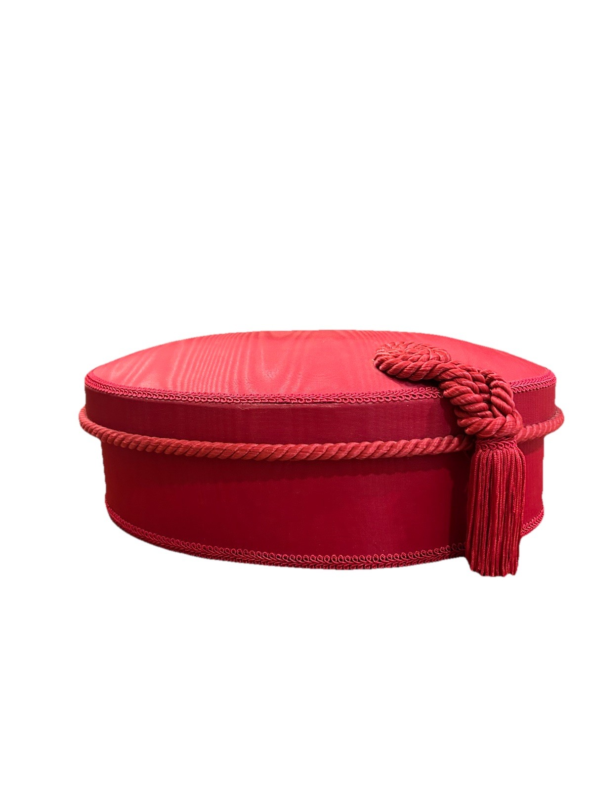 Princess Marcella Borghese Red Hat Box Decorative Storage Display Tassel gallery
