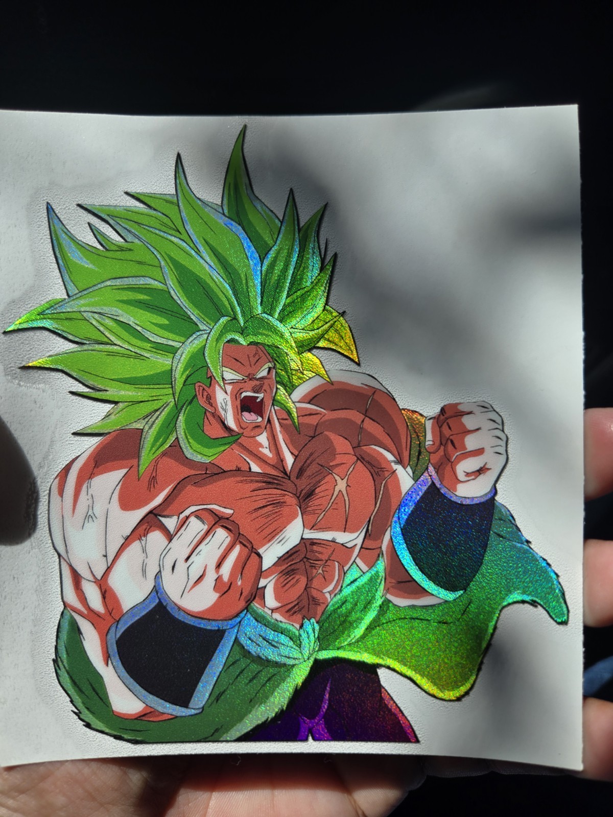 5" Spotholographic Weatherproof Sticker Decal Broly Lssj Ssj Dragon gallery