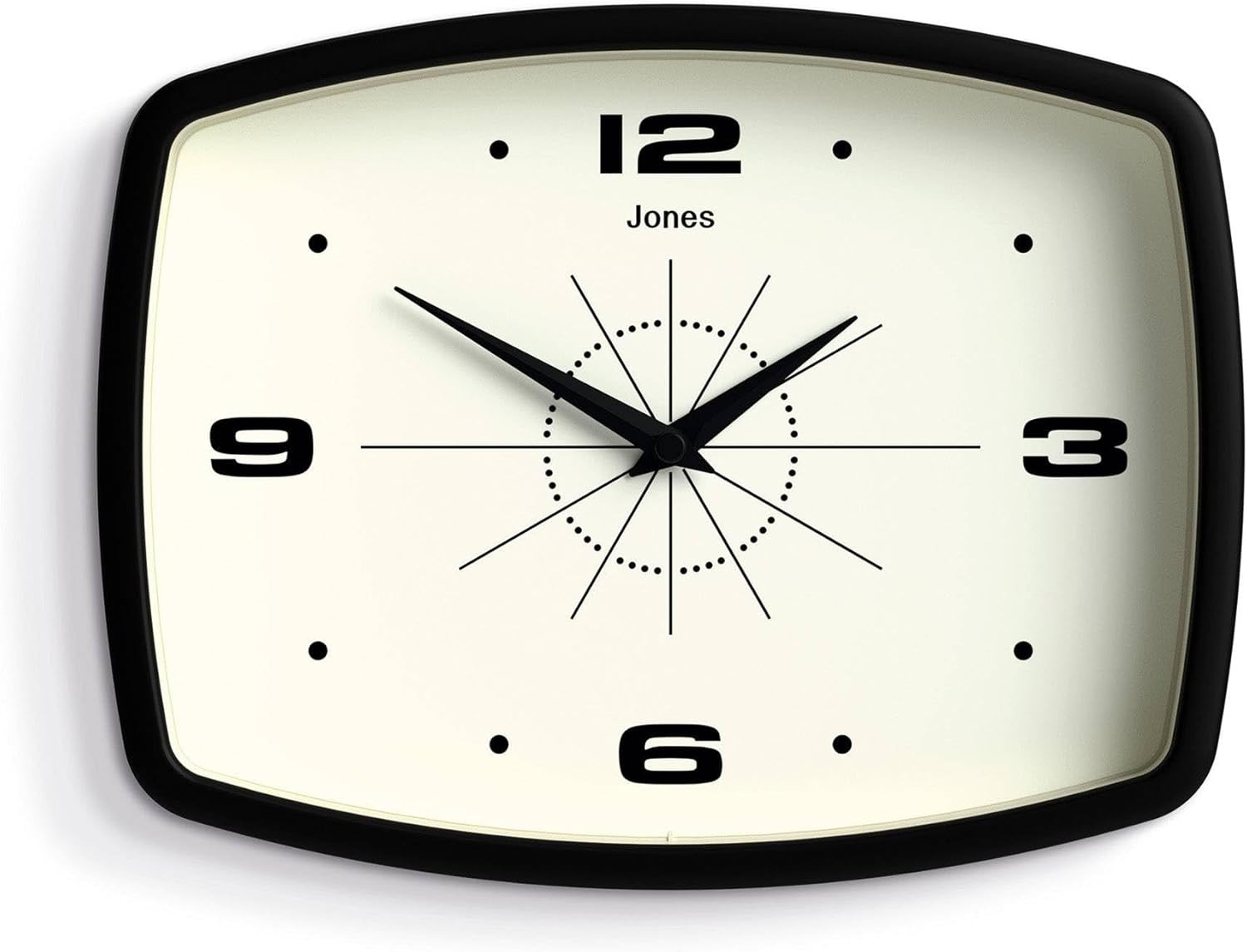 ® Movie Wall Clock | Rectangular Retro Clock | 10 Inch | Black | Cool Mid-Centur gallery