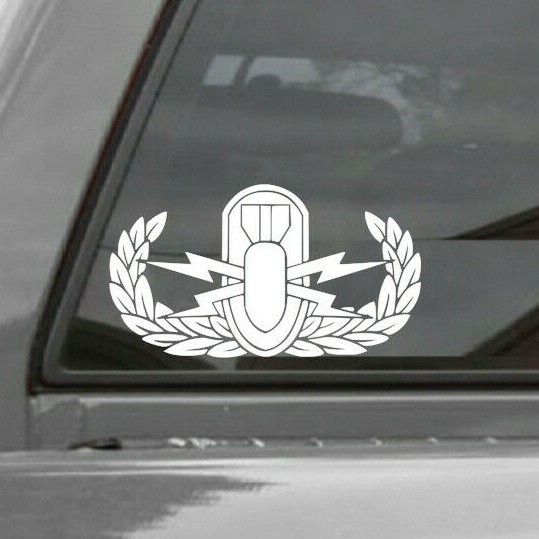 Basic Explosive Ordnance Disposal (EOD) Badge Vinyl Window Decal gallery