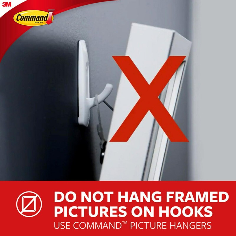 Command Large Utility Hook Mega Pack, White, 14-Hooks, 14 Hooks, White gallery