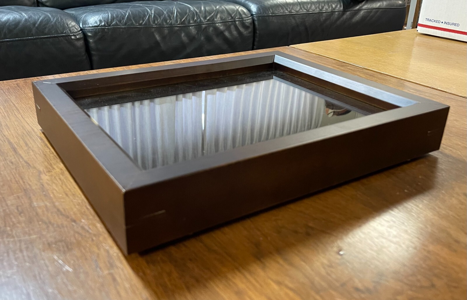 Nice Wood Display Frame/ Shadow Boxes / Glass Front 11" x 14" x 2" gallery