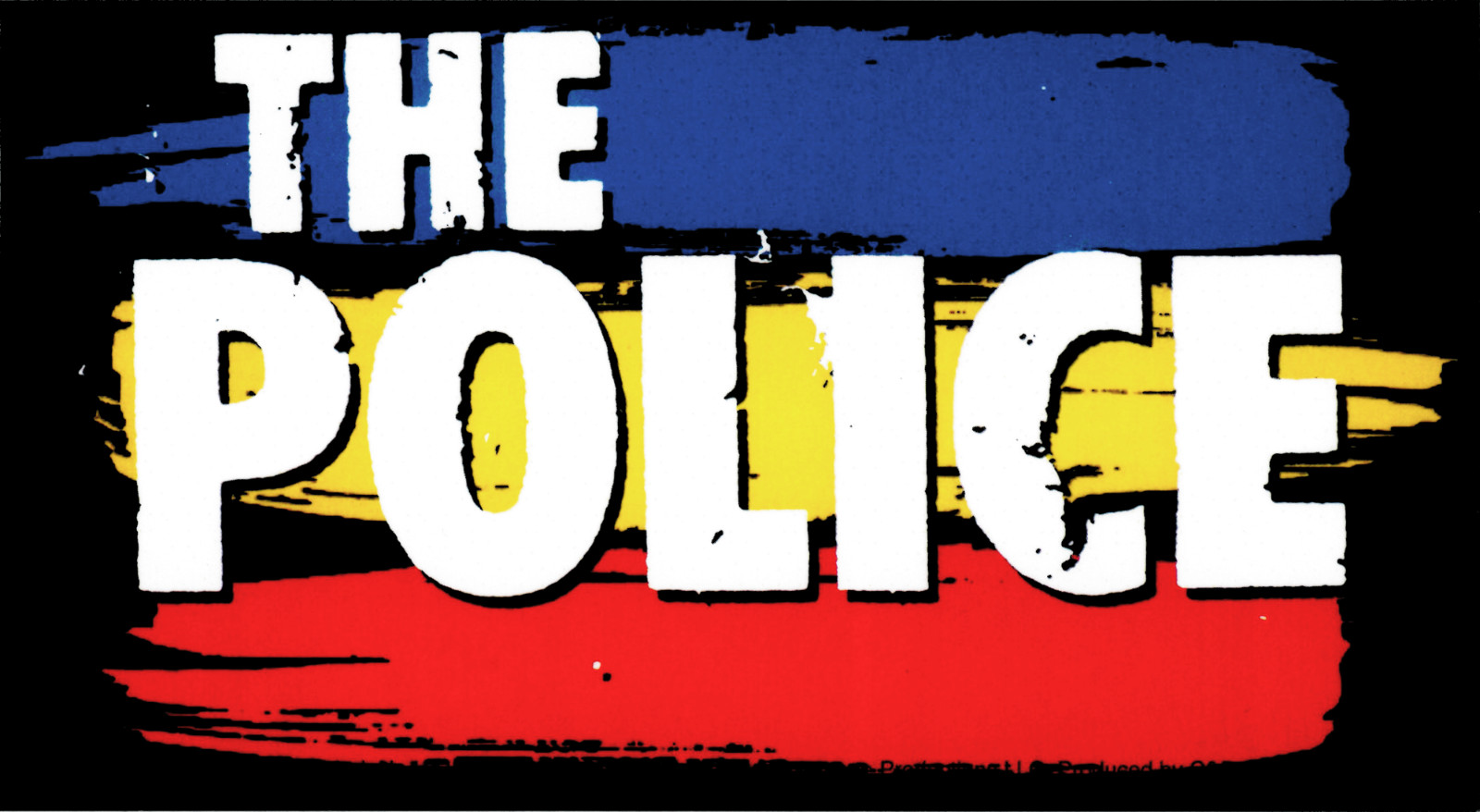 Sticker - The Police Red Blue Yellow Stripe Logo Rock Music Band 80s Decal #5626 gallery