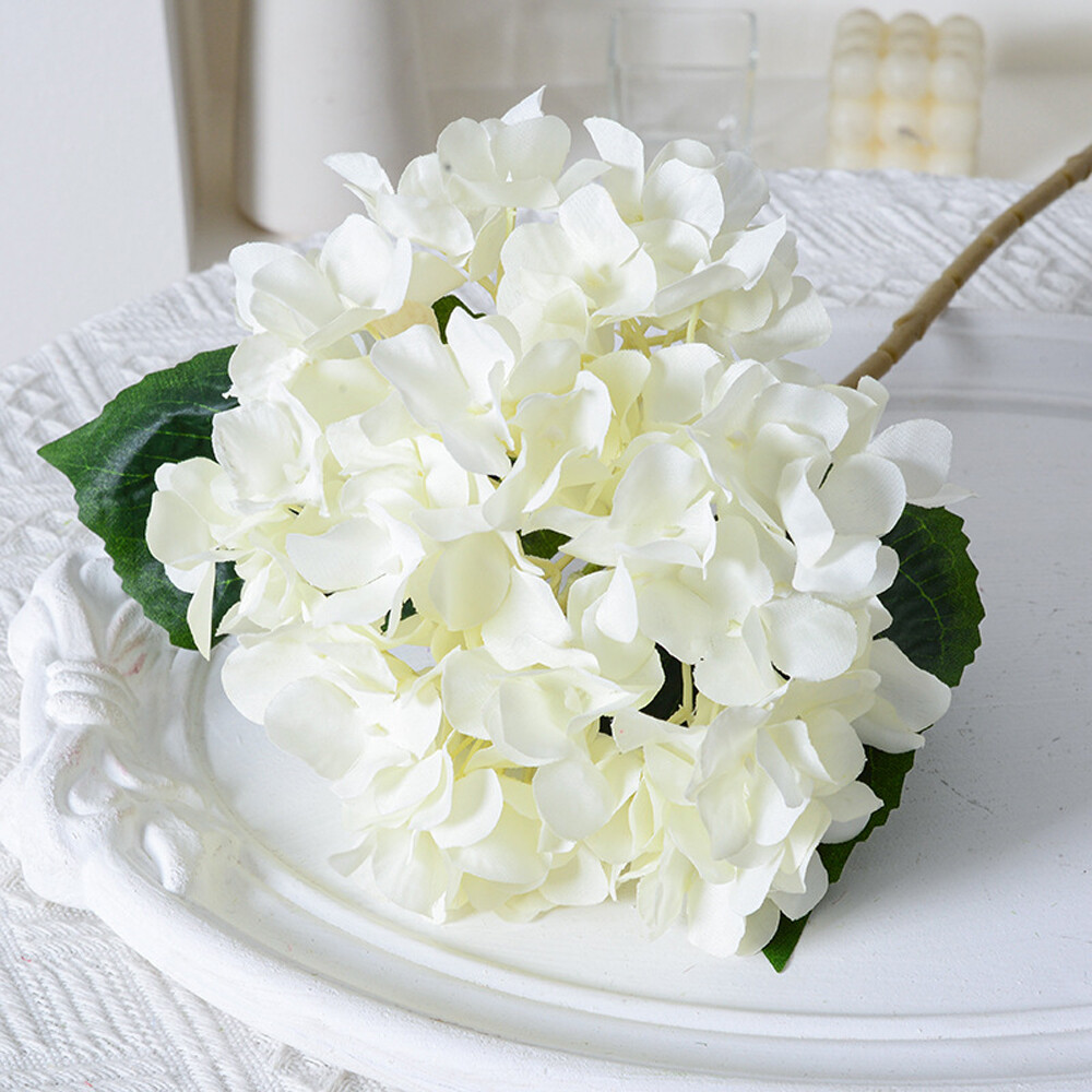 Artificial Hydrangea Flowers Fake Silk Bouquet Wedding Party Home Garden Decor gallery
