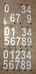 3 PARTIAL Sets Reflective Mailbox Numbers Vinyl Sticker Medium (3 in) 0-9 #755