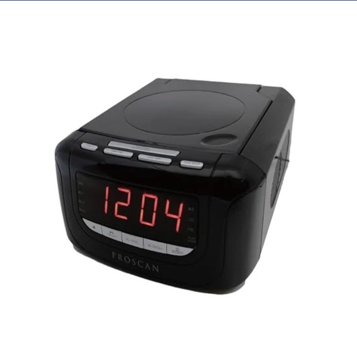 Sylvania Proscan CD Clock Radio with USB Charger SCR4986 Black gallery