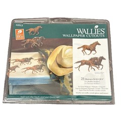 New Wallies Horse Pre Pasted Wallpaper Paper Cutouts 25 Count Removable 12512