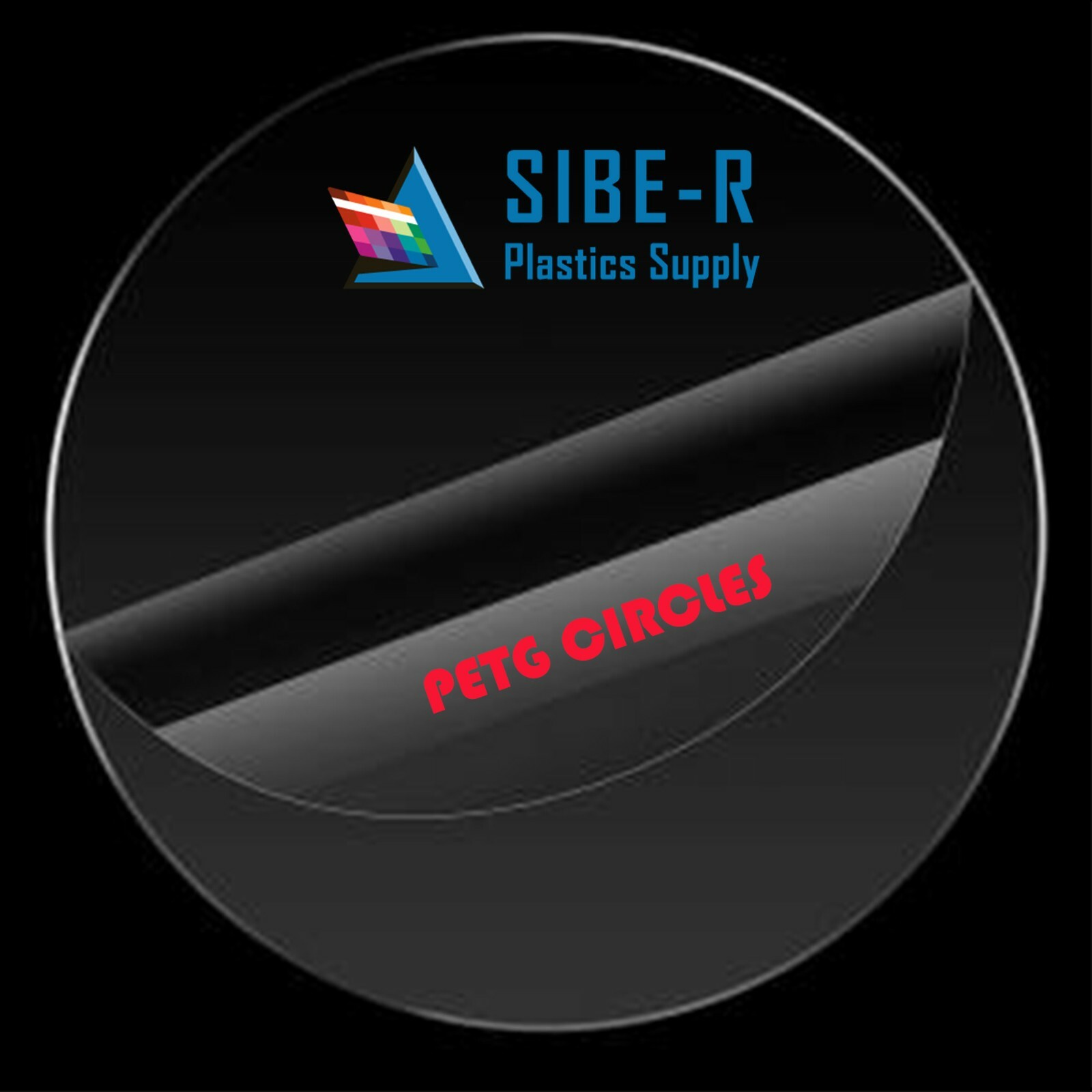 PETG Plastic Sheet - 0.080" (2mm) Thick - Clear - Circle Disc (All Diameters) gallery