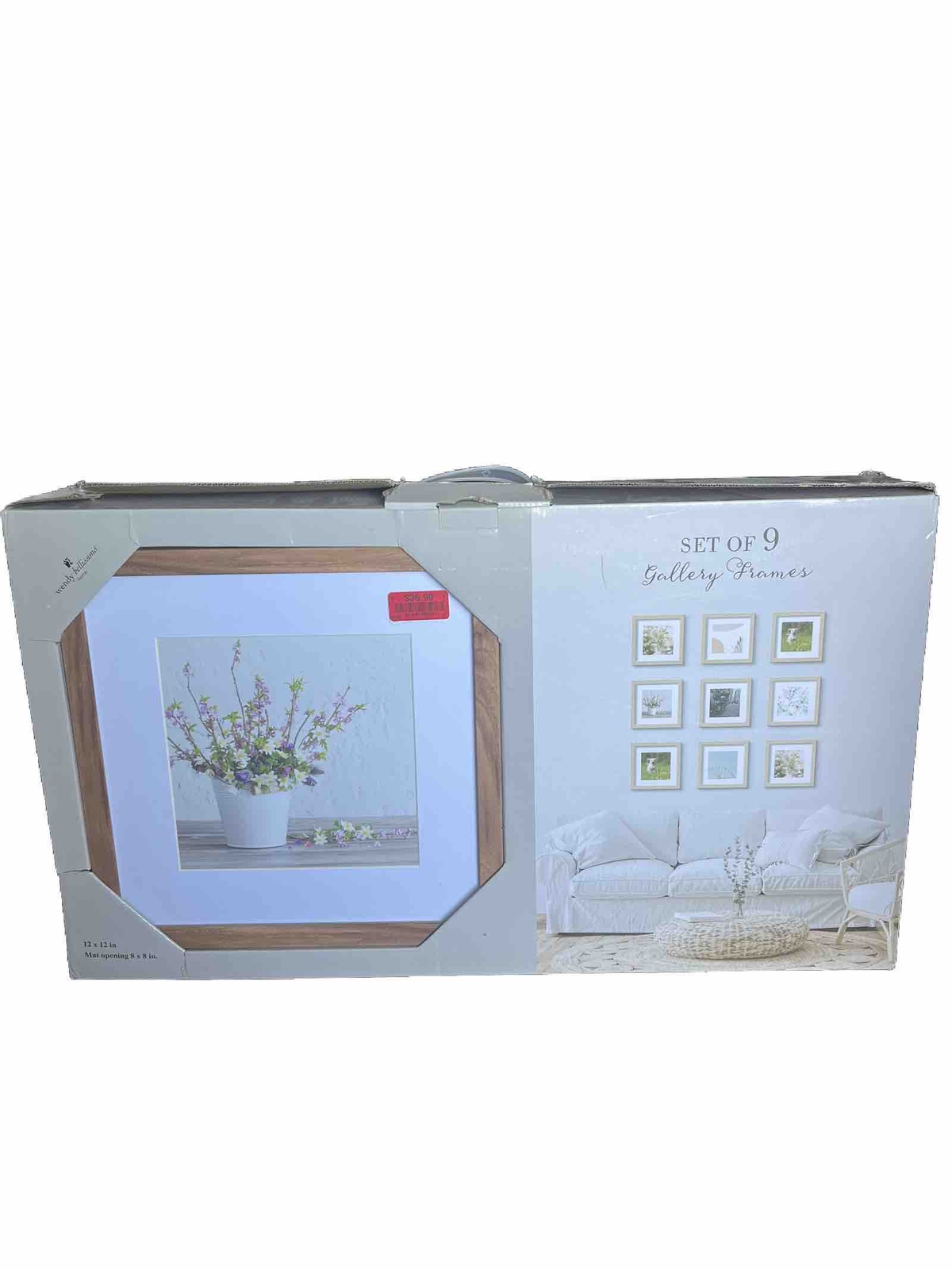 Gallery Perfect 9 Piece Frame Set, Walnut. gallery